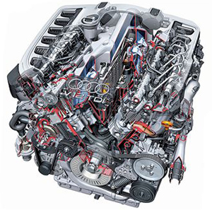 Дизельный мотор AUDI V12